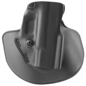 Safariland 5198 RH Paddle/Belt Loop Concealment Holster with Detent for Glock G26 features an open top design, low side, and an STX Plain finish.